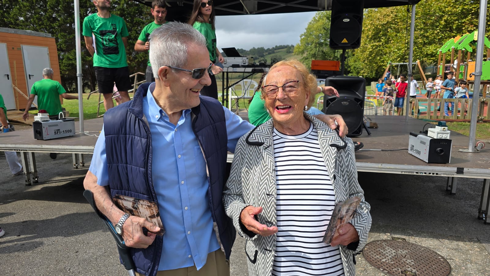 Jesús Ramón Bustamante y Carmen Rosa Posada, padrino y madrina de las fiestas