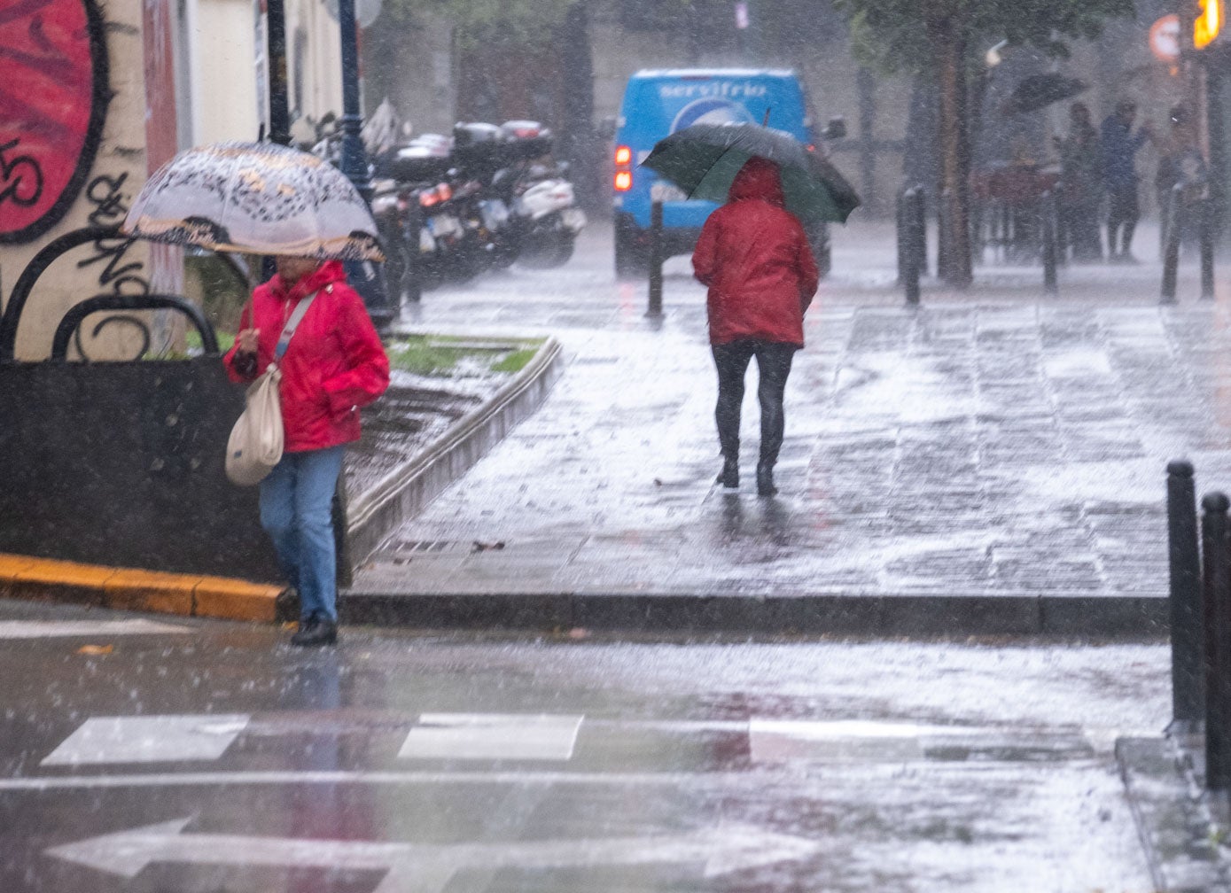 En la capital cántabra se llegaron a recoger 84 litros por metro cuadrado.