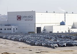 Planta de acero que Santander Coated Solutions tiene en el Puerto.