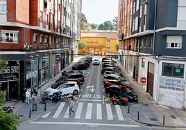Calle Padre Rábago de Torrelavega, en La Inmobiliaria, donde ocurrieron los hechos este pasado martes por la mañana.