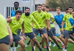 El entrenamiento del Racing, en imágenes