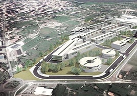 Infografía que recrea cómo quedaría el futuro parque empresarial de Laredo.