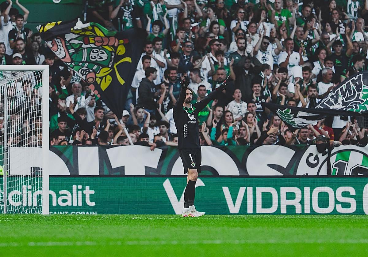 Ezkieta, durante el partido de ayer.