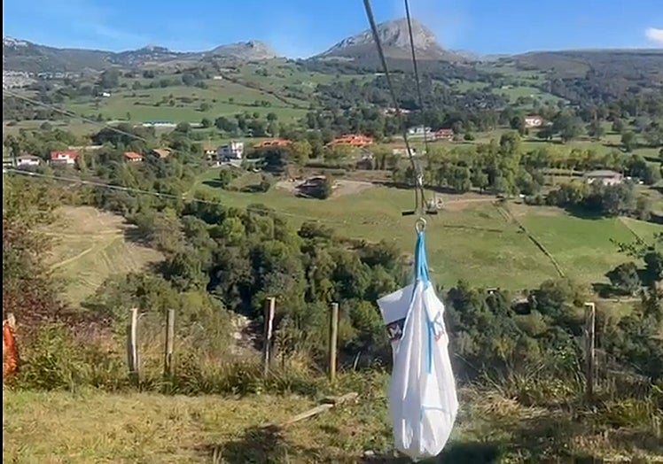 Los ensayos comenzaron con sacos de peso para comprobar la resistencia del cableado.