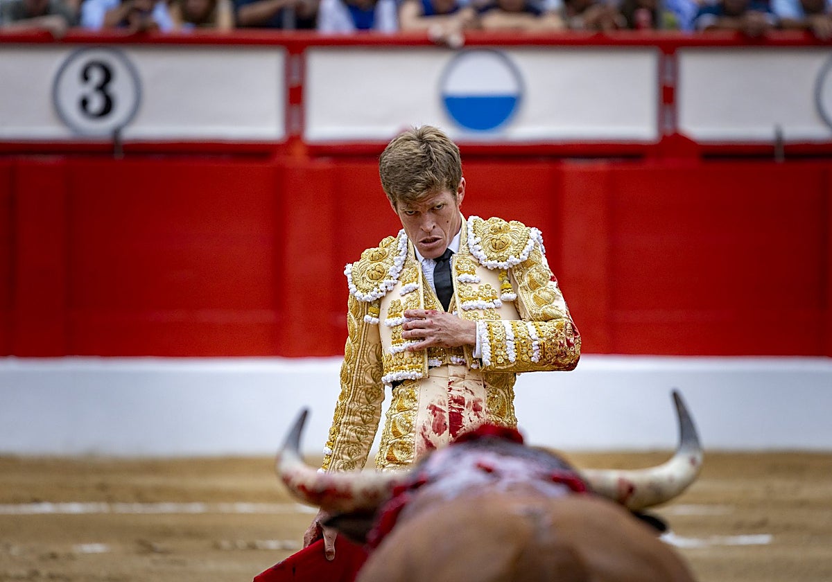 Jiménez, durante la Feria de Santiago en Santander.