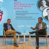 Carlos Solana y Fernando Belzunce han mantenido un diálogo sobre la influencia de la inteligencia artificial en el periodismo.