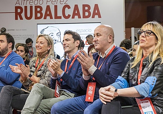 Pedro Casares y Agustin Molleda, en un acto del PSOE.