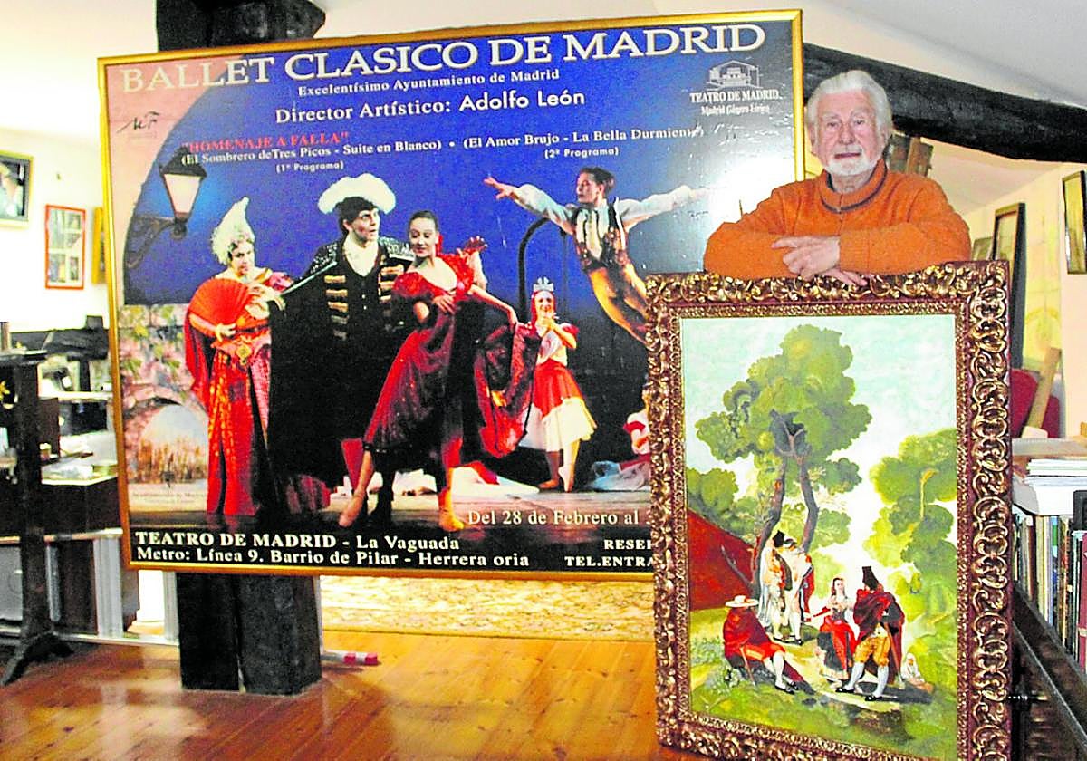 Adolfo León, en su casa de Llanos.