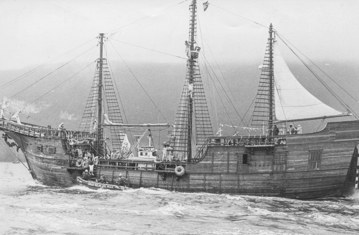 Así lucía el galeón.