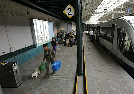La estación de La Concordia, en Bilbao.