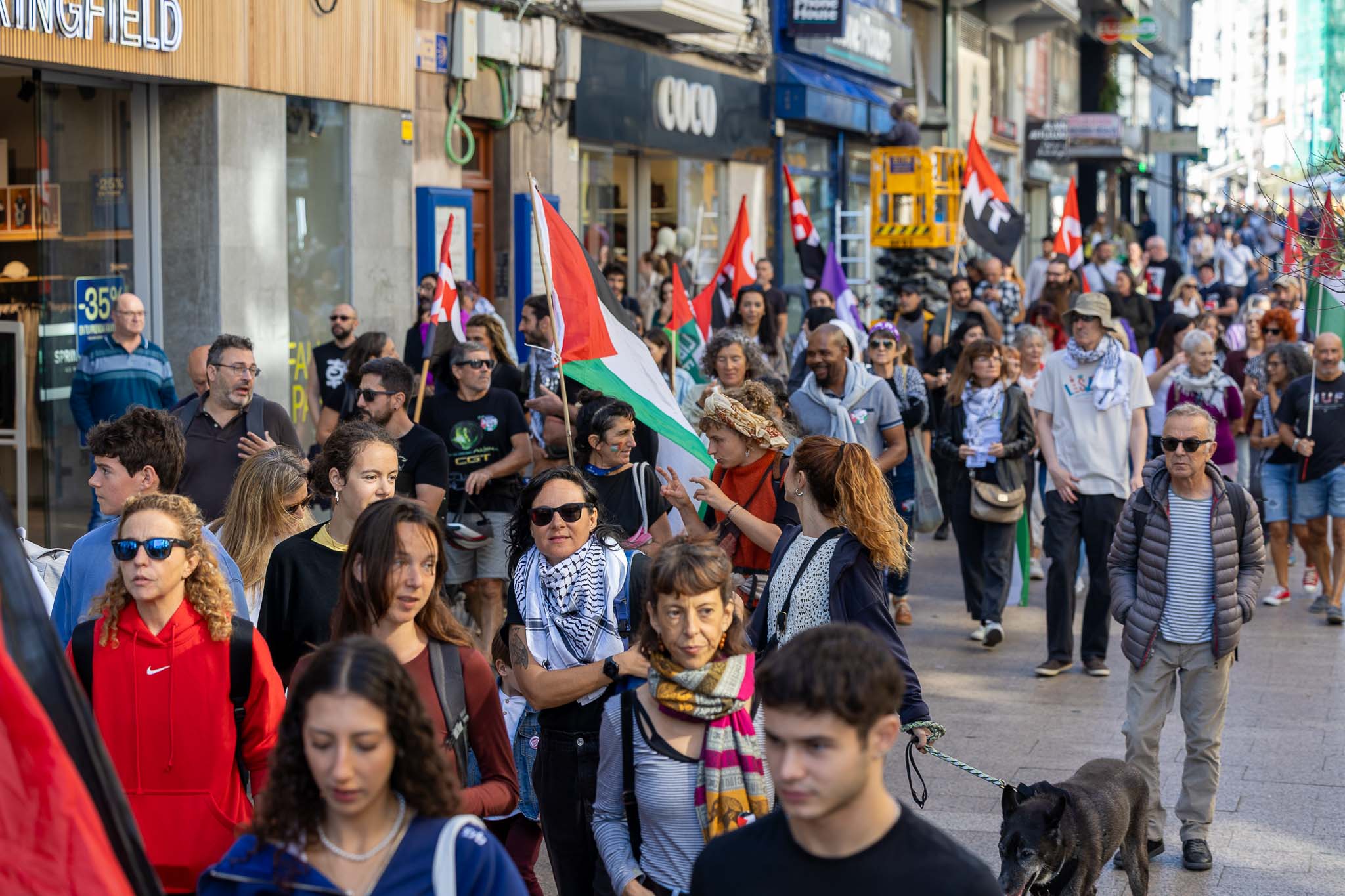 Tienen claro cuál es el objetivo de las protestas: «Que España rompa todo tipo de relaciones con Israel y que no se olviden de todo lo que ha pasado».