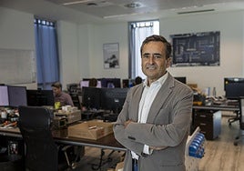 Francisco Alcalá, consejero delegado de Celestia TST, en las oficinas de la empresa en el Pctcan.