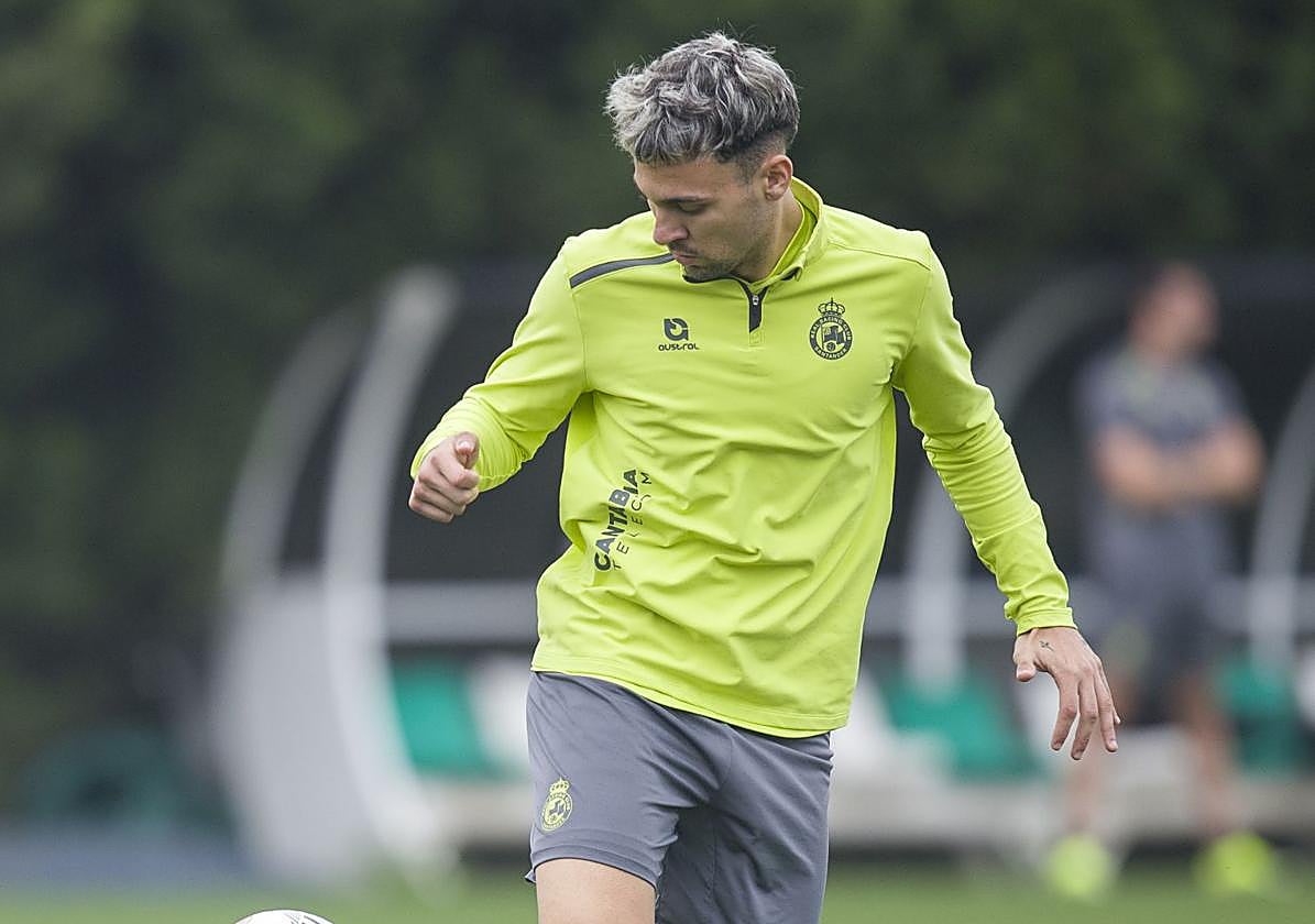 Arana, en una sesión anterior, en La Albericia.