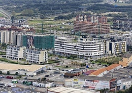 Vista aérea del área de Nueva Montaña, en la que se aprecian las nuevas construcciones.