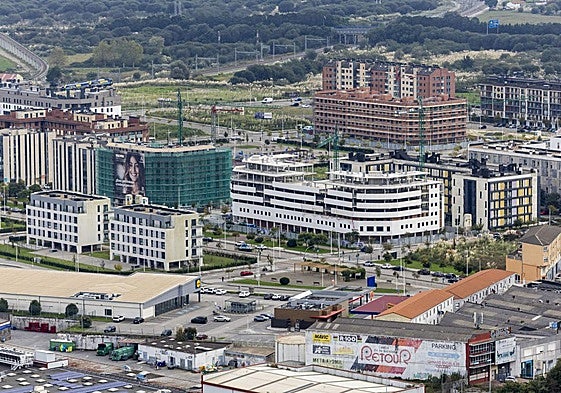 Vista aérea del área de Nueva Montaña, en la que se aprecian las nuevas construcciones.