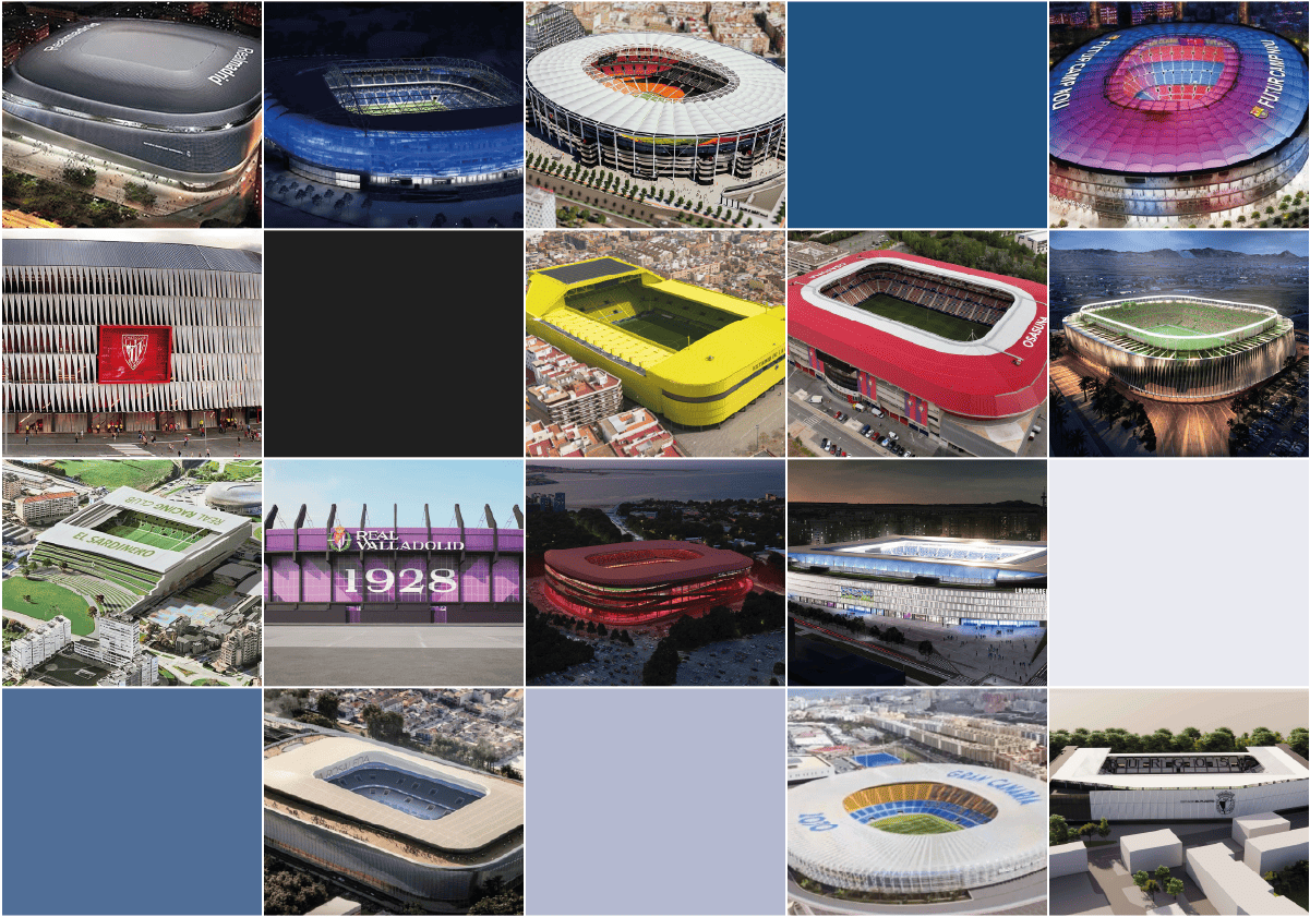 La revolución de los estadios del fútbol español