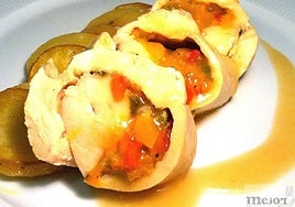 Nuestros rollitos de pollo con verduritas.