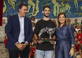 Juan Carlos Fernández, Andrés Martín y María José Sáenz de Buruaga.