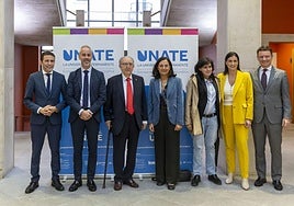Pedro Casares, Sergio Silva, Modesto Chato, Conchi López, Marta Pascual, Gema Igual y Alejandro Liz.