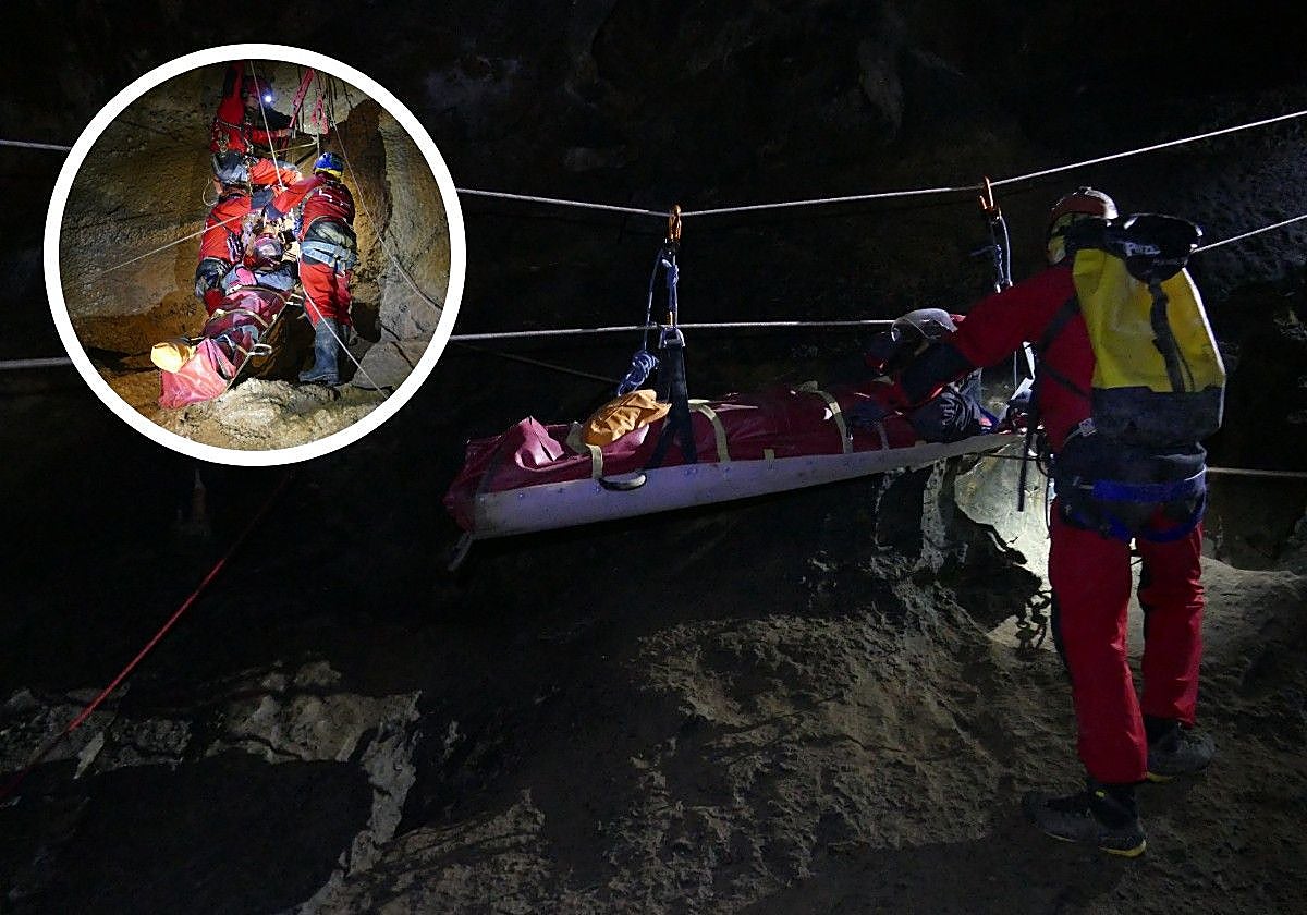El sábado se simulará un rescate en una cueva real.