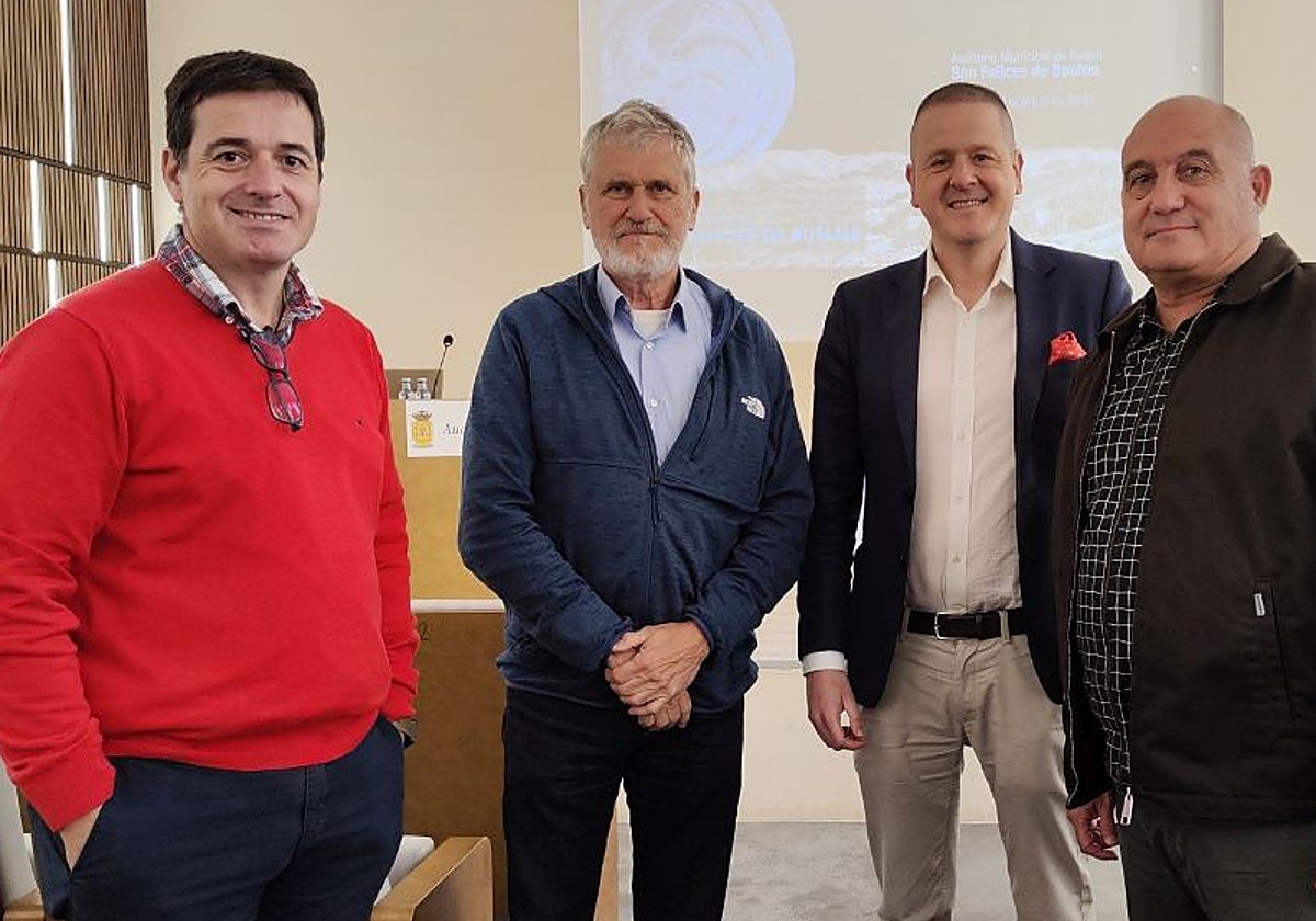 Lino Mantecón, Manuel García, José Antonio Cobo y Javier Marcos.