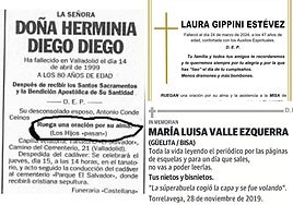La esquela,el último comunicado oficial