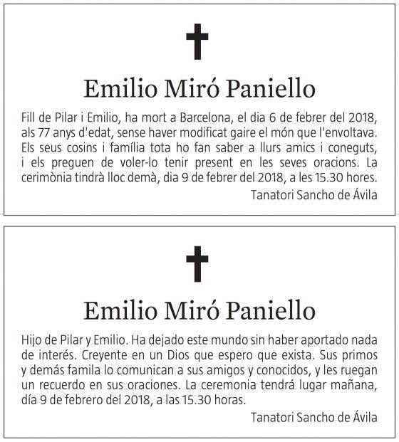 Cada esquela cuenta la historia de su titular