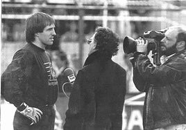 Fallece Ochotorena, guardameta racinguista en la temporada 1995-96