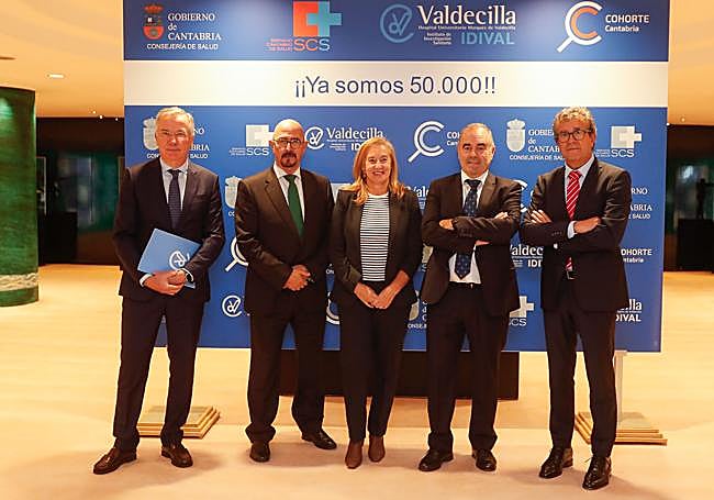 Galo Peralta, César Pascual, María José González Revuelta, Marcos López Hoyos y Javier Crespo.