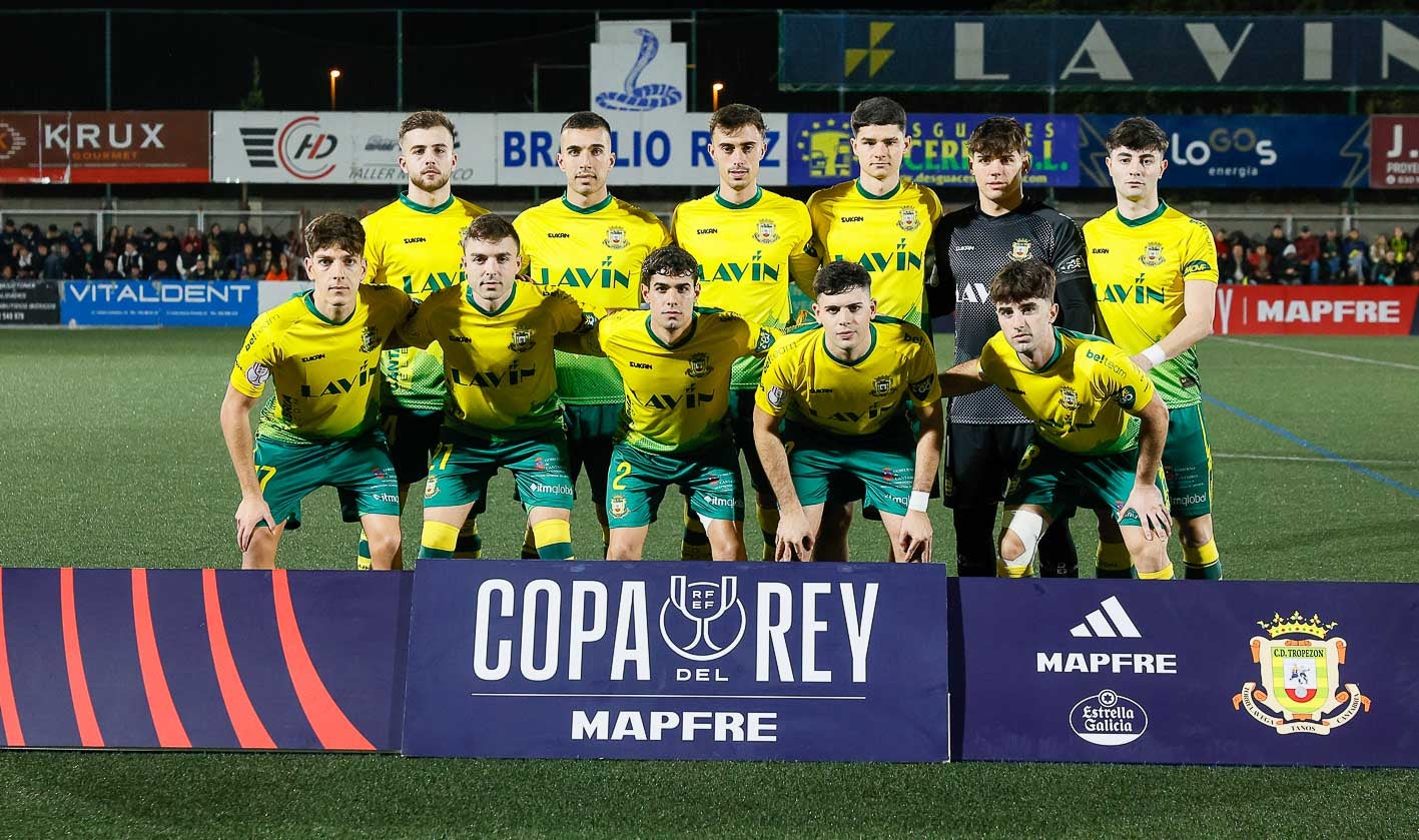 El once del Tropezón que jugó de inicio ante la Cultural Leonesa.