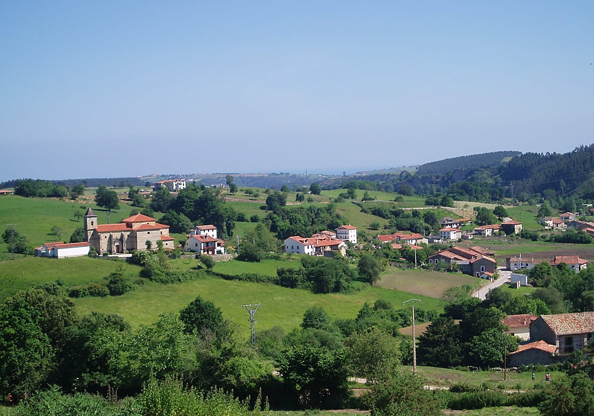 Pueblo de Gandarilla por donde discurre una de las rutas en las que se va a actuar.