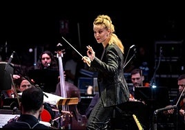 Isabel Rubio, durante uno de los conciertos.