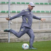 José Alberto, durante una sesión en La Albericia.