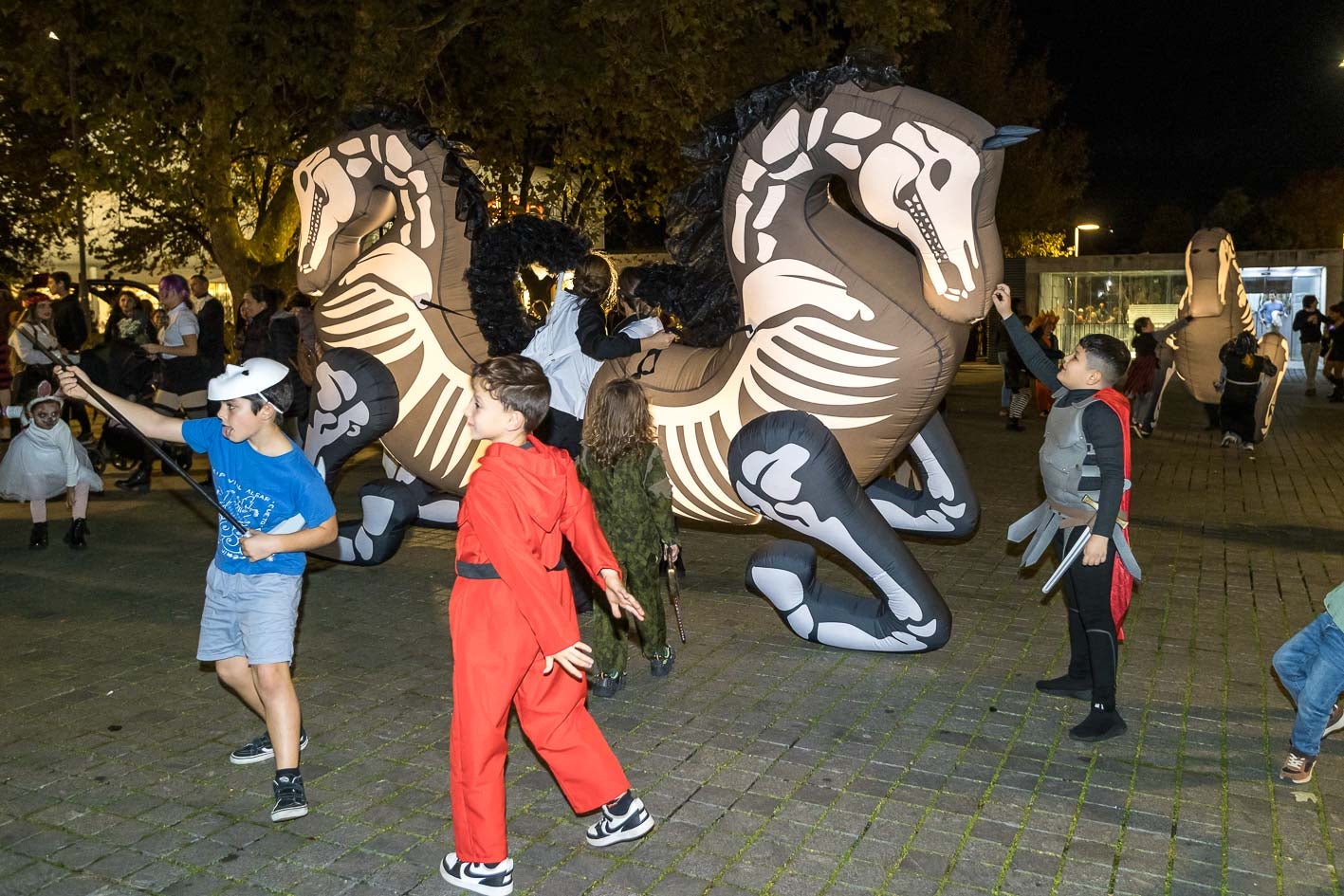 La oferta lúdica en la noche más terrorífica del año fue muy variada.