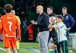 José Alberto, durante el partido de este viernes en Los Campos de Sport.