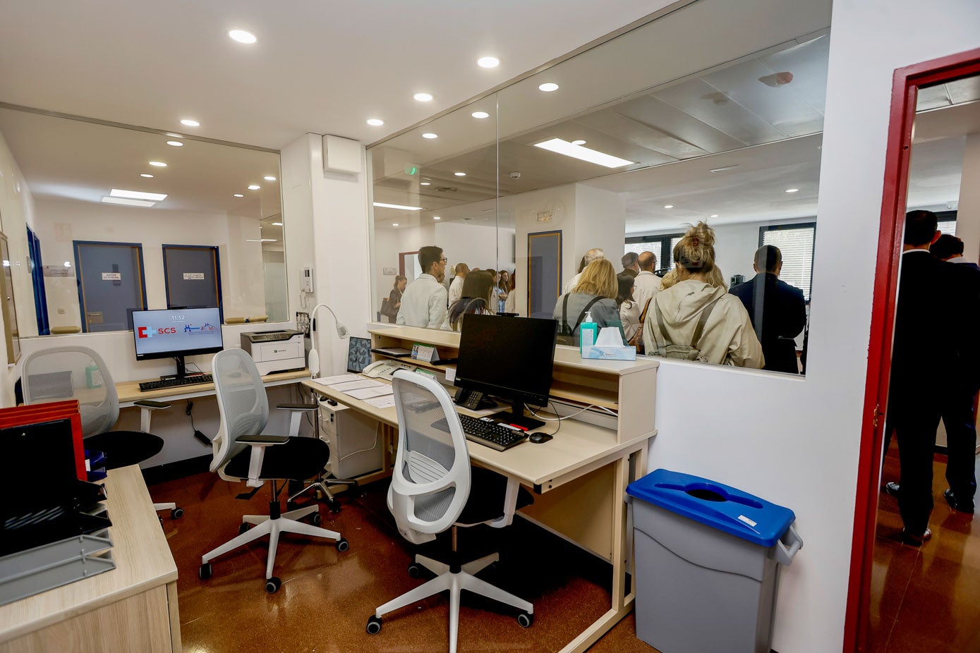 Entrada al nuevo departamento, visitado este viernes por un gran número de representantes y autoridades. 