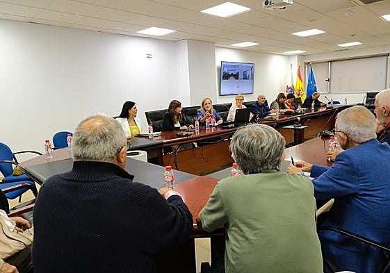 María Isabel Urrutia reunida con los centros participantes