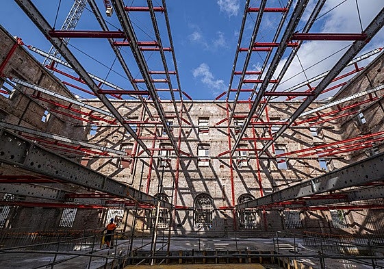 Los trabajos del centro asociado del Museo Reina Sofía-Archivo Lafuente, que está previsto que finalicen al final del verano de 2026.