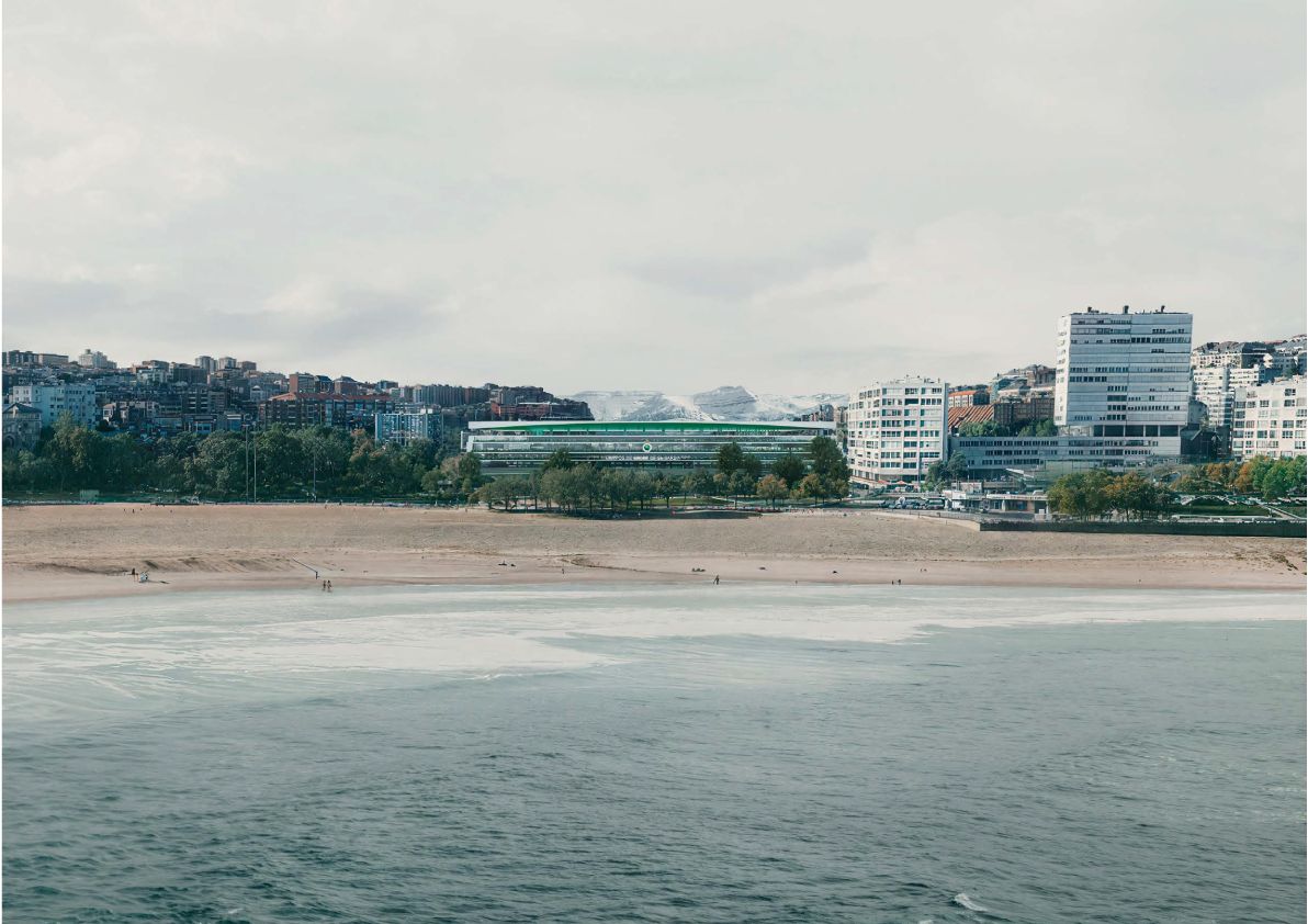 Vista desde el mar del 'Nuevo Sardinero' en su zona este.