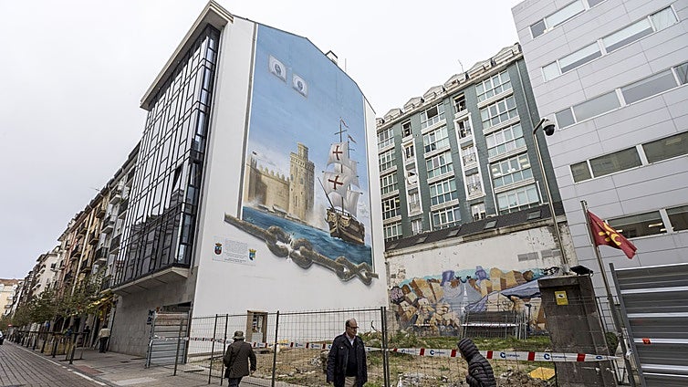 Peña Herbosa volverá a perder su mural por la construcción de un edificio