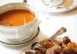 Cocido lebaniego completo.