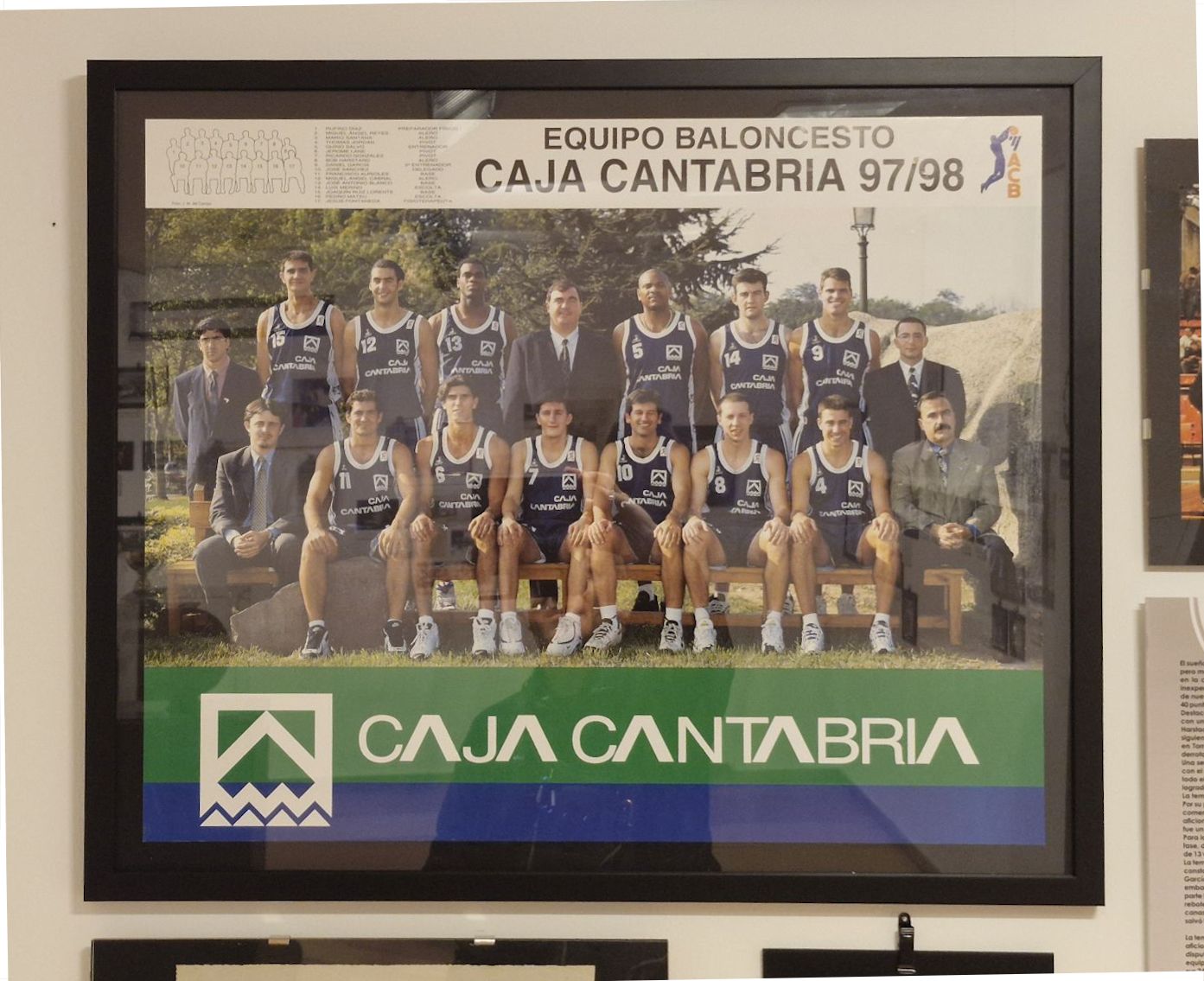 La plantilla del SAB Torrelavega en su primera temporada en la ACB.