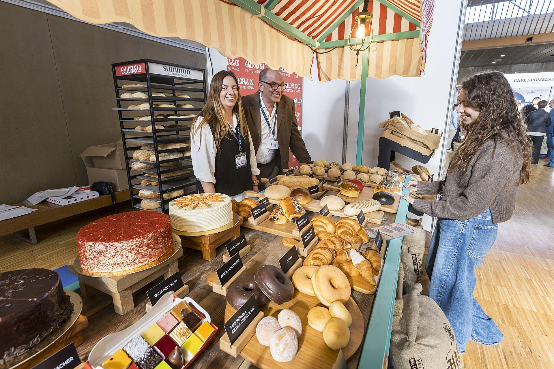 Empresas de pan y bollería se sumaron a la feria.