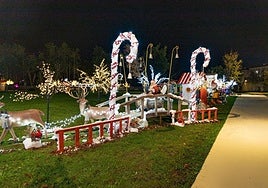 Poblado navideño en el Parque Marqués de Velasco la pasada navidad.