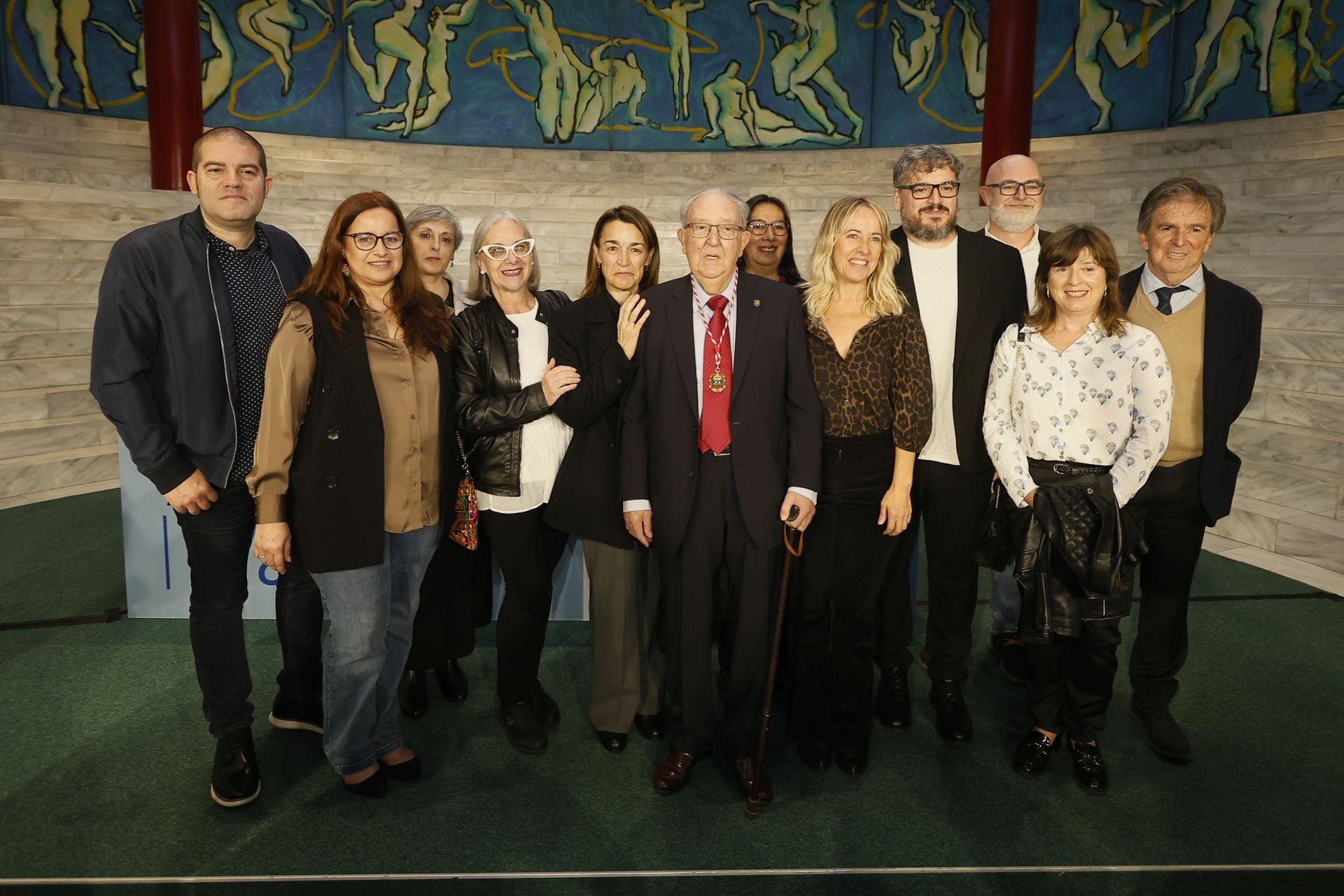 Entre el público asistente al acto, se encontraba parte del equipo Unate, la Universidad Permanente de Cantabria, que fundó y preside Modesto Chato. 