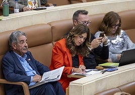 Regionalistas en una imagen de archivo del Parlamento.