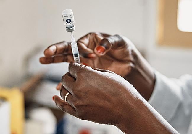 Preparación de la dosis de vacuna.