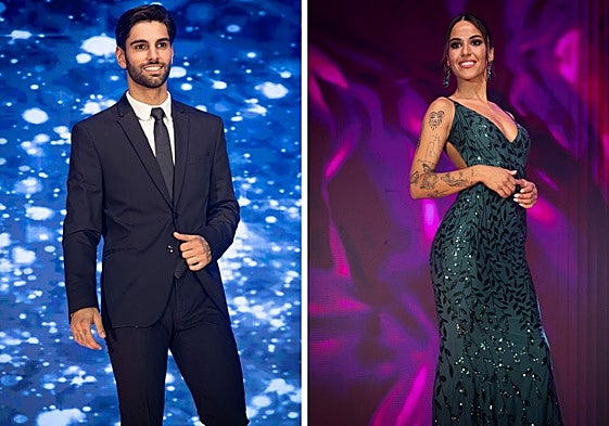 Álvaro García y Lucía Sainz, flamantes Míster y Miss RNB Cantabria, en la gala celebrada en Piélagos.