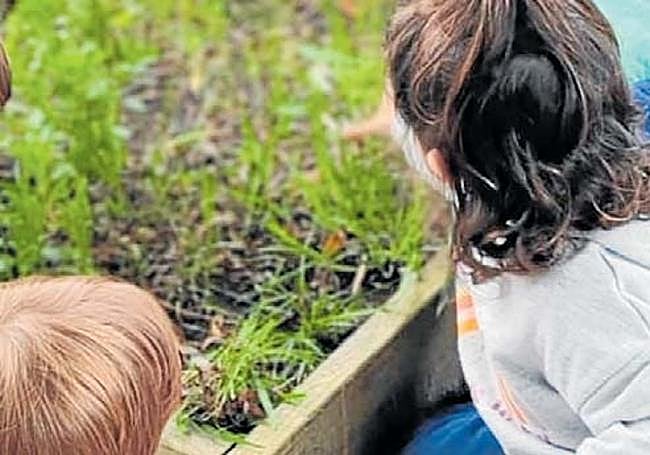 En Seryo los niños están en un entorno de naturaleza