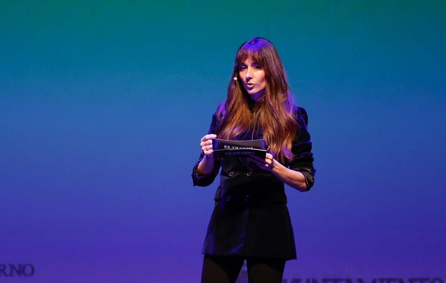 Ana del Castillo, presentadora de la gala.